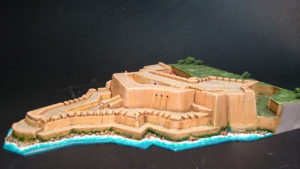 Maqueta pintada del castillo El Morro