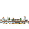 maqueta juego de mesa ciudad colonial