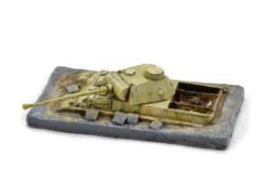 Figura de Panzer Panzertheum en Berlín pintada